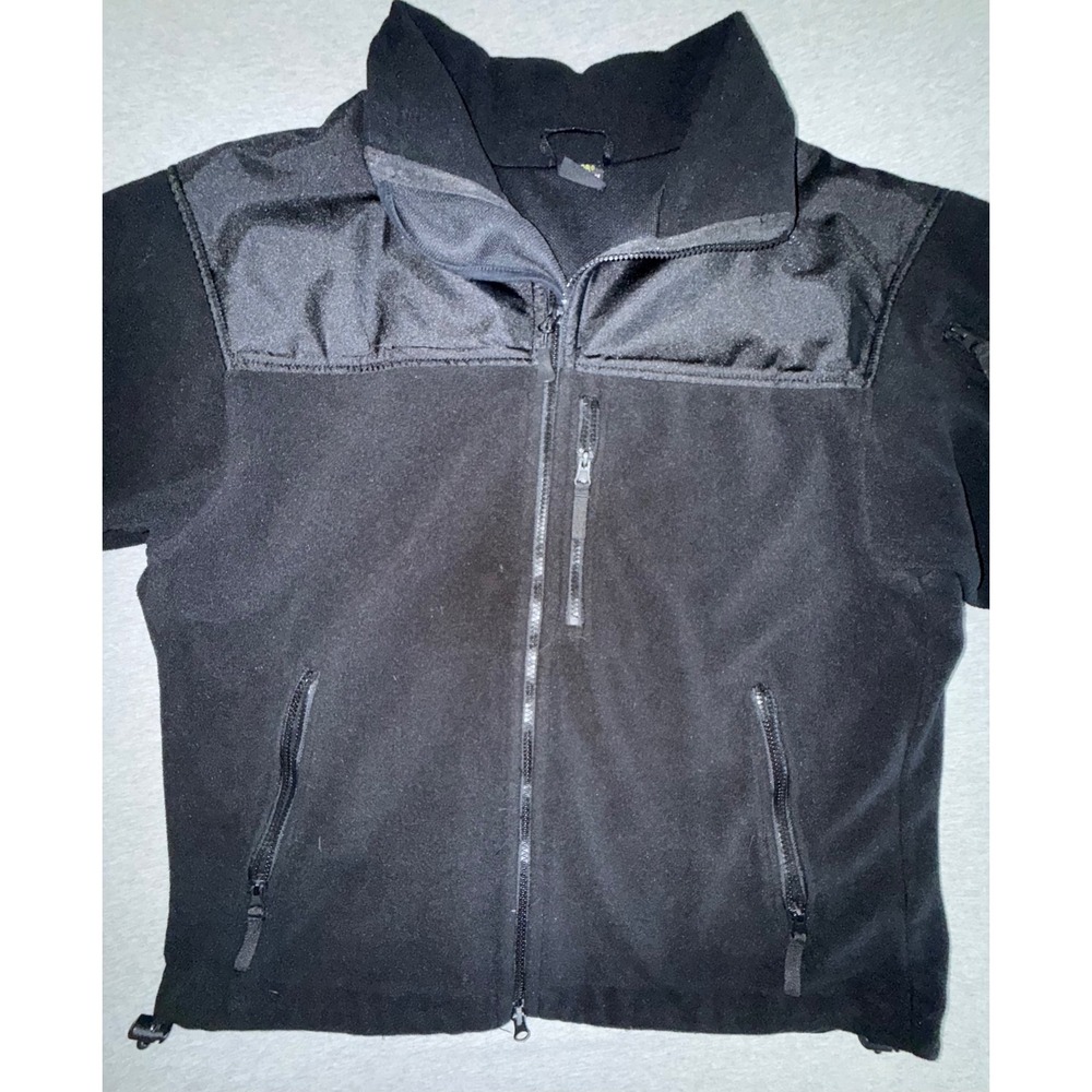 Condor Alpha Mens Micro Fleece Jacket Size XL Black Tactical Gorpcore Workwear